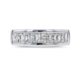 1-2/5ct.tw Princess Baguette Channel Band