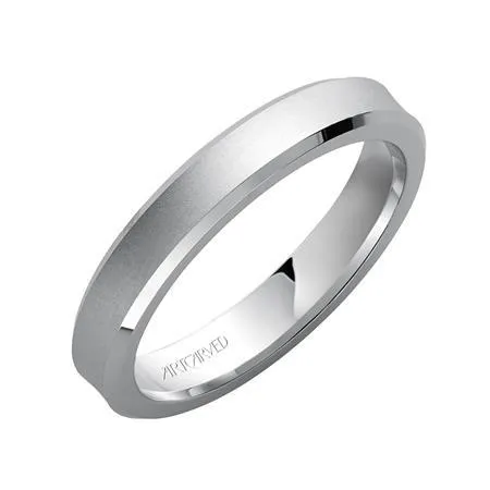 14K W Gold Men's 6mm Wedding Band