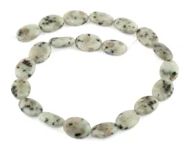 20x14MM Sesame Jasper Puffy Oval Gemstone Beads