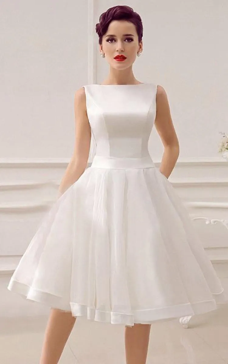 A-Line Sweetheart Sleeveless Backless Organza Dress-713652