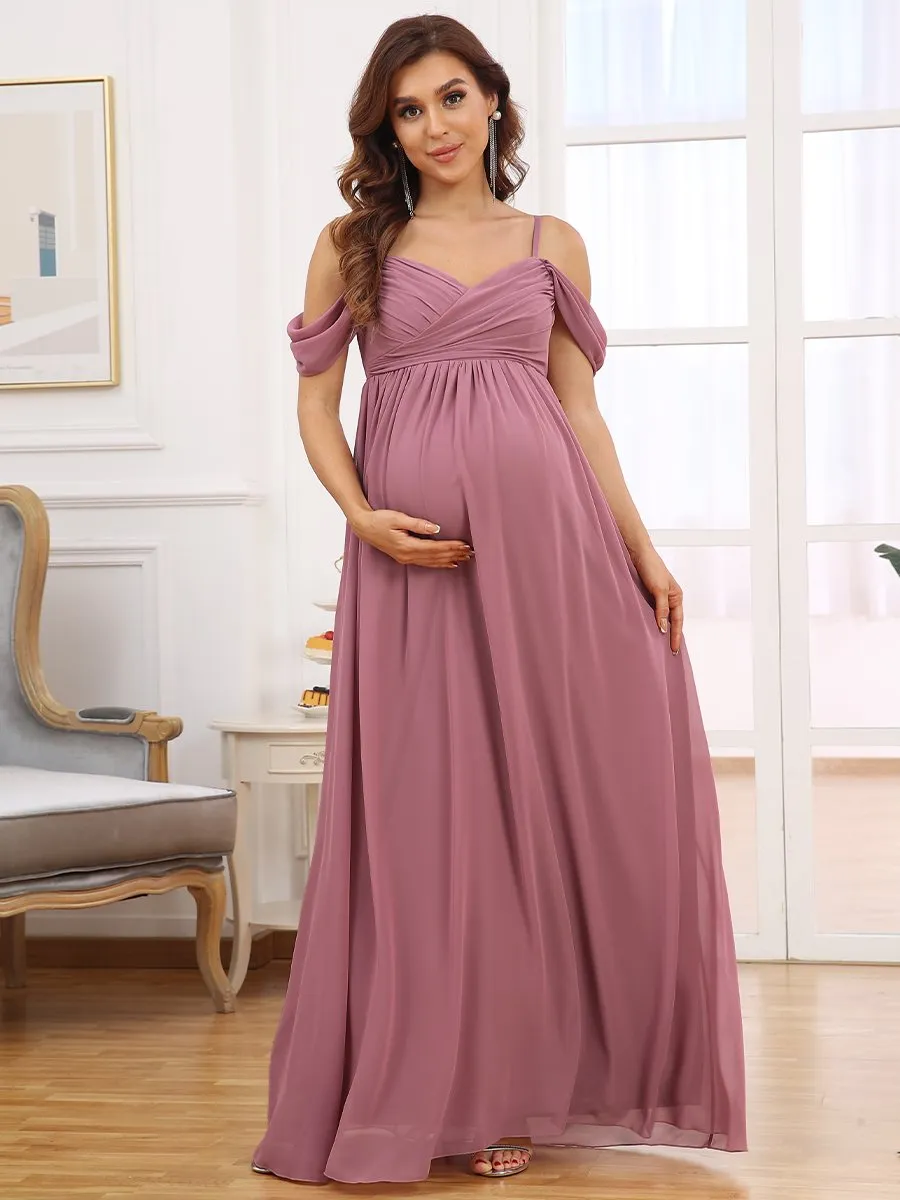 Adorable A Line Off Shoulder Wholesale Maternity Dresses