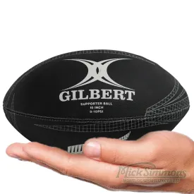 All Blacks Supporter Ball Rugby Union Ball Size 10″ by Gilbert