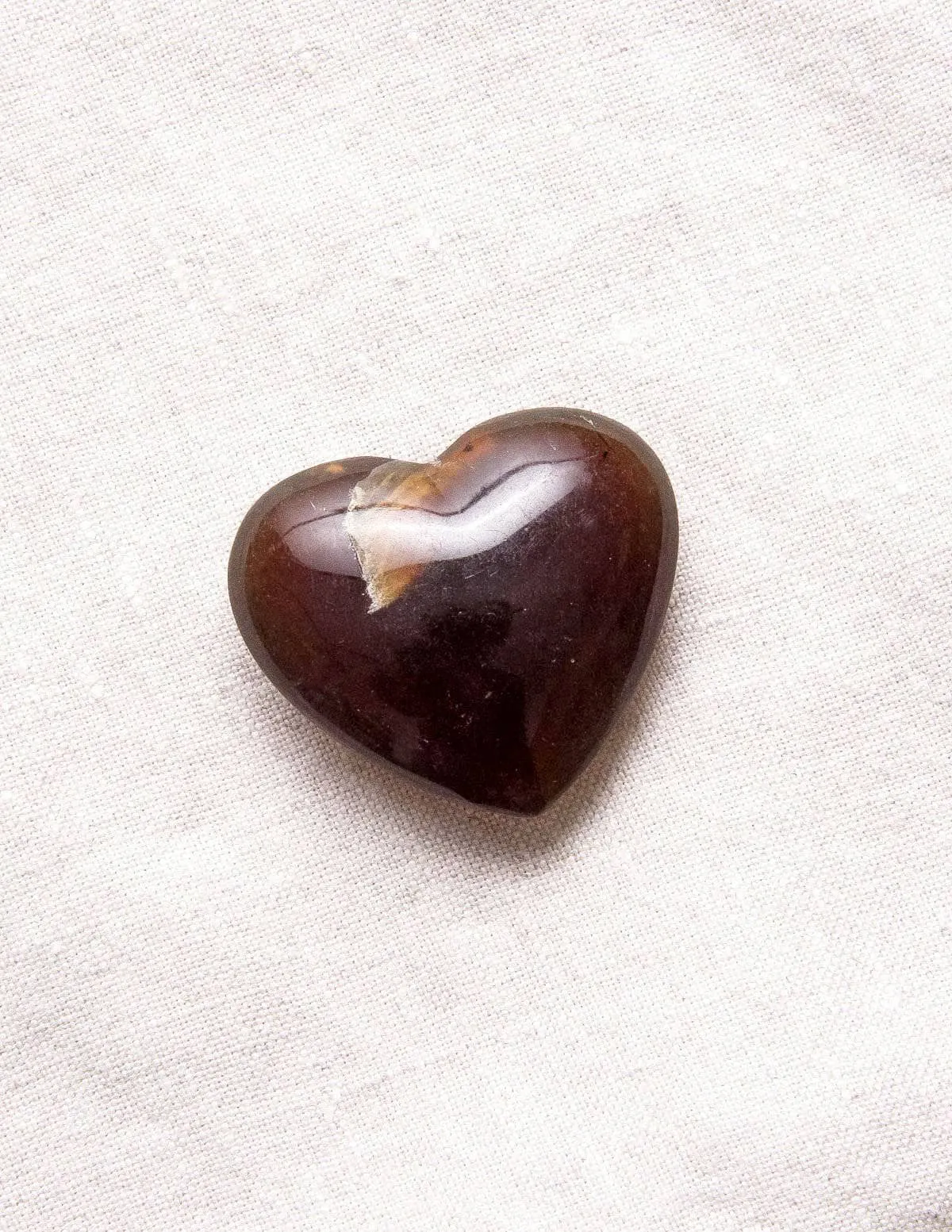 Amber Puffy Heart