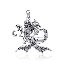 Amy  Brown Dark Water Sterling Silver Fairy Pendant TP1664