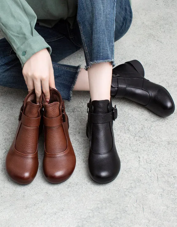 Ankle Buckle Comfortable Winter Ankle Boots