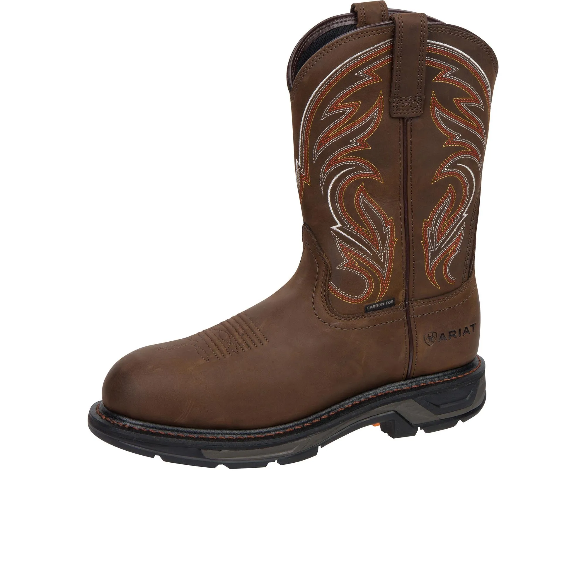 Ariat Workhog XT Pull-On Carbon Toe Distressed Brown