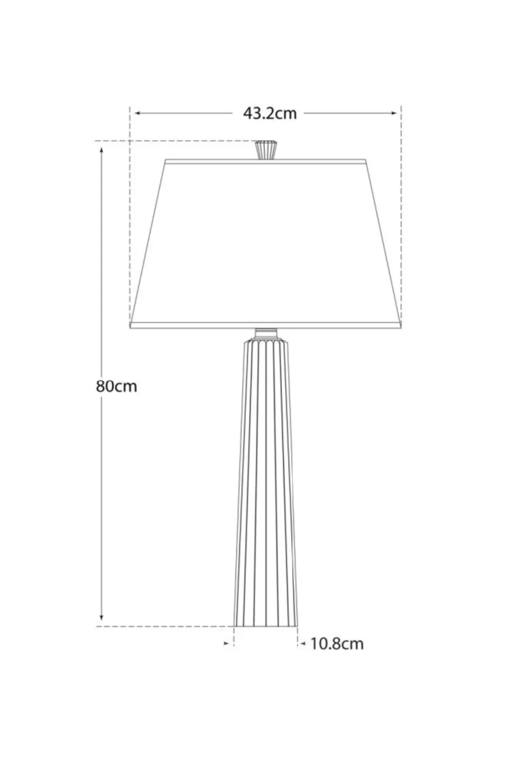 Art Deco Table Lamp | Andrew Martin Fluted Spire