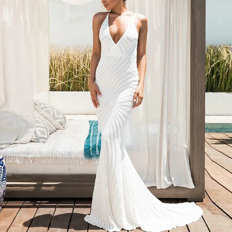 Backless Bodycon Evening Club Mermaid Dress