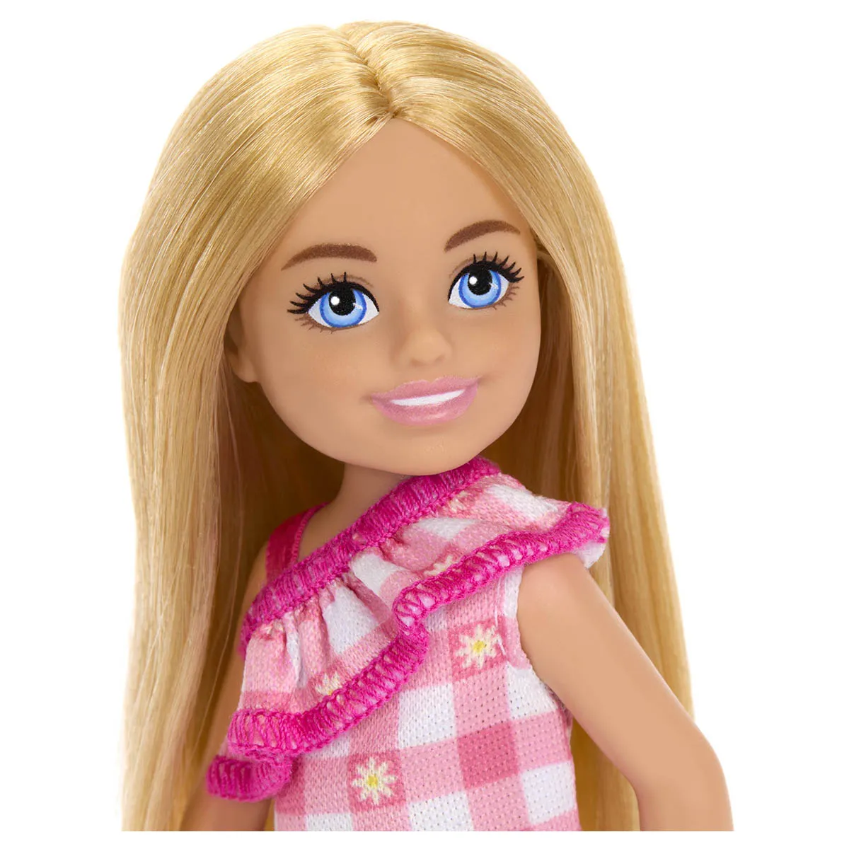 Barbie Chelsea Small 14cm Doll in Checked Dress