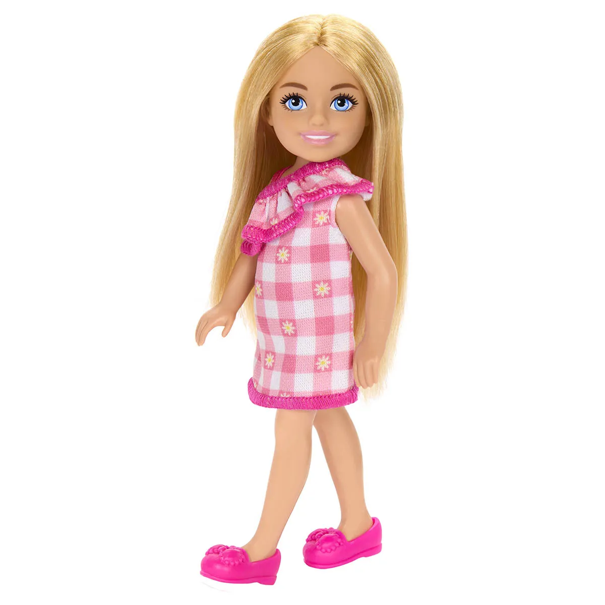 Barbie Chelsea Small 14cm Doll in Checked Dress