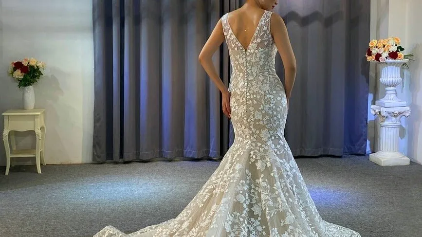 Beautiful Mermaid Wedding Dress