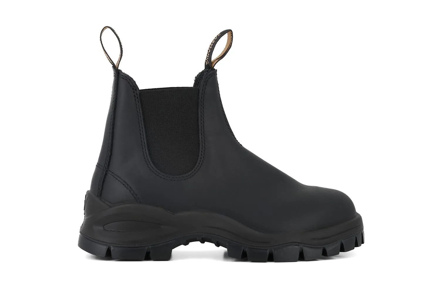 Blundstone 2240 Black Slip On Lug Sole Chelsea Boots