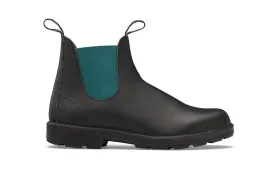 Blundstone 2307 Black Teal Slip On Chelsea Boots