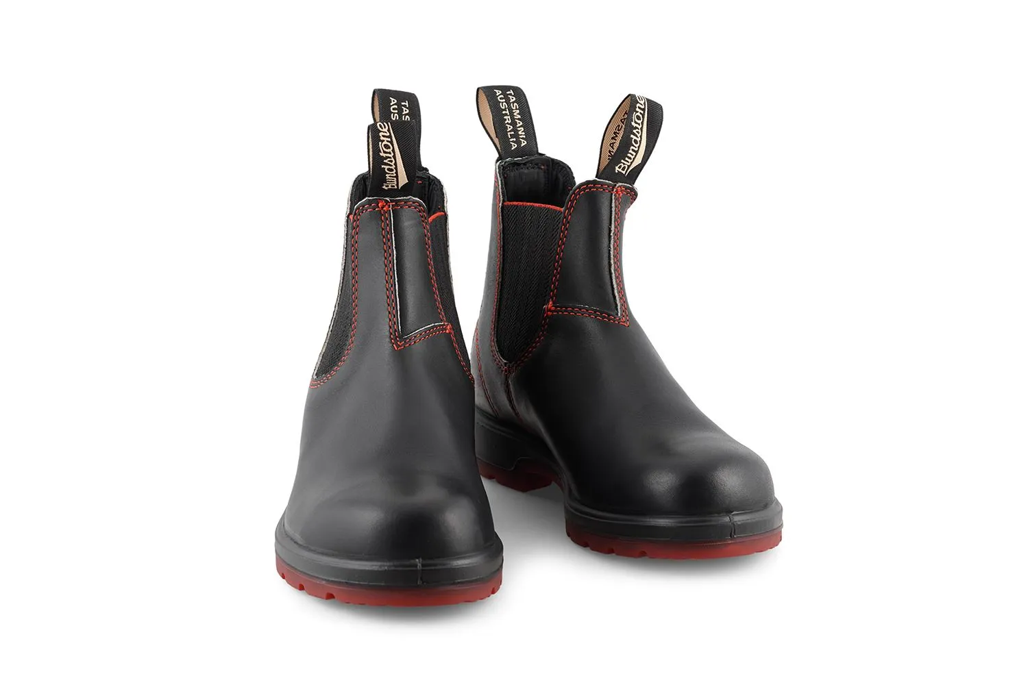 Blundstone 2342 Black Red Chelsea Boots