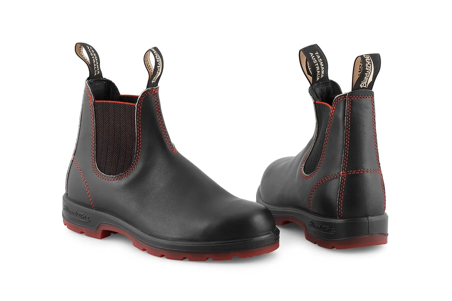 Blundstone 2342 Black Red Chelsea Boots