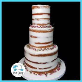 Bohemian Naked Wedding Cake