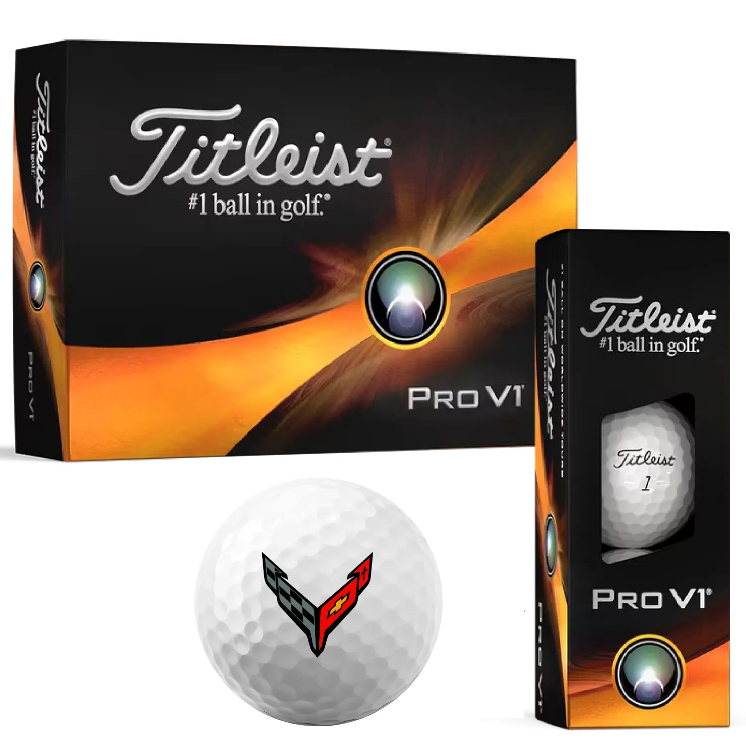 C8 Corvette Titleist Pro V1 Golf Balls (6 Count)