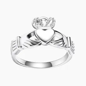 Celtic Knot Crown Engagement Wedding Ring