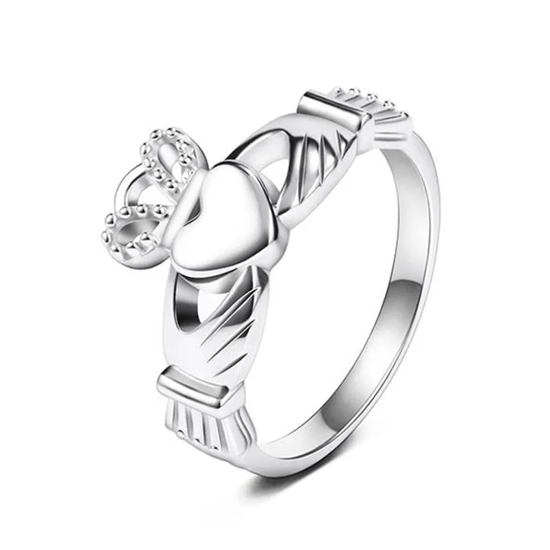 Celtic Knot Crown Engagement Wedding Ring