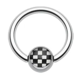 Checker Ball Captive Body Jewellery