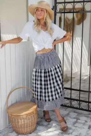 Clara skirt black/white