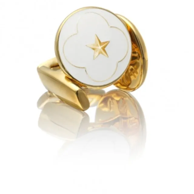 Cufflinks | The Official Wedding Series | Gold | White