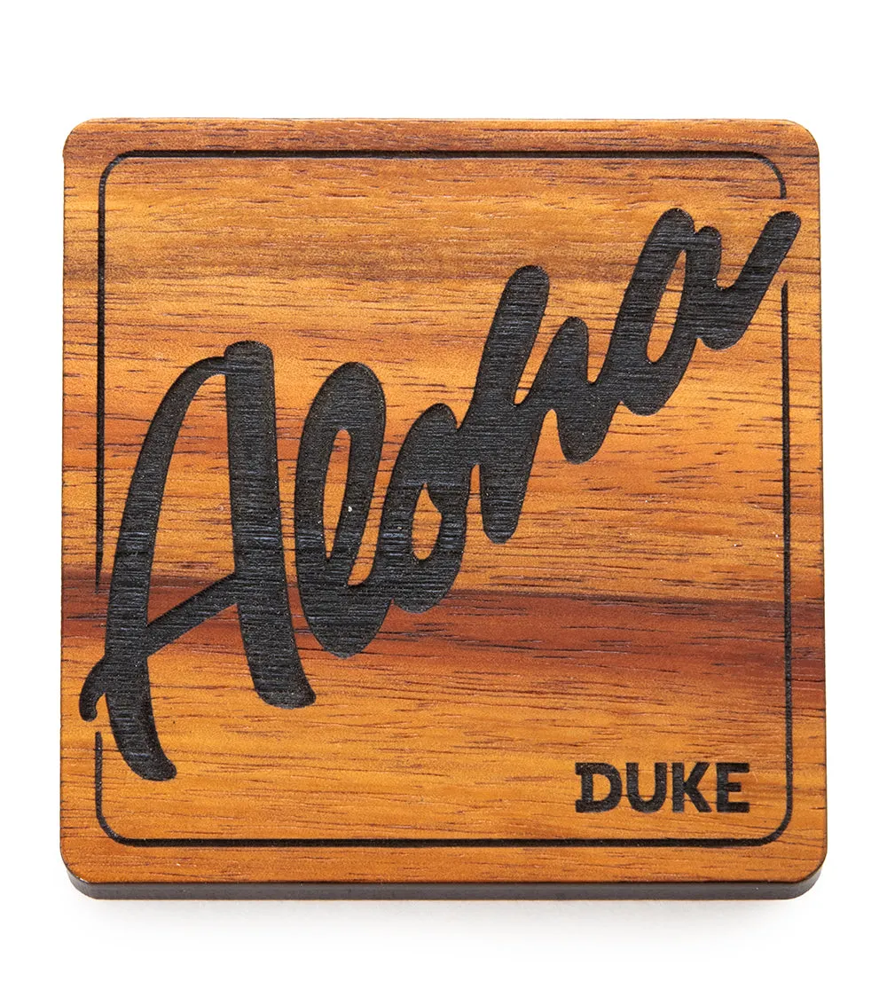 Duke Koa Coaster – Aloha