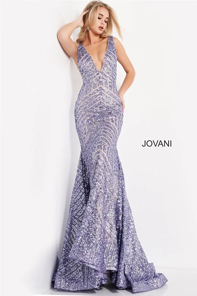 Gia | Open Back Embellished Evening Gown | Jovani 59762