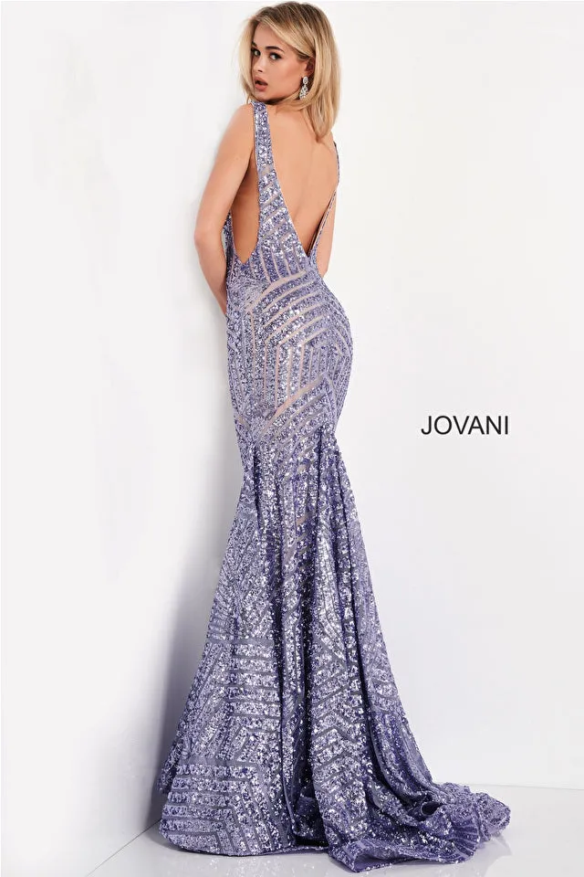 Gia | Open Back Embellished Evening Gown | Jovani 59762