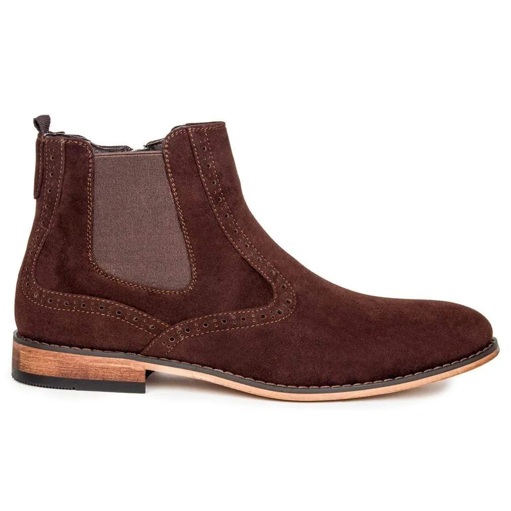 Gino Vitale Men's Lounge Chelsea Boots with Zip