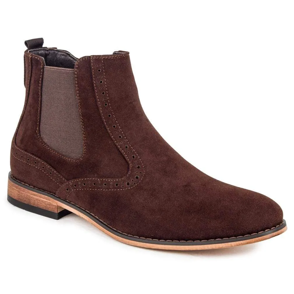 Gino Vitale Men's Lounge Chelsea Boots with Zip