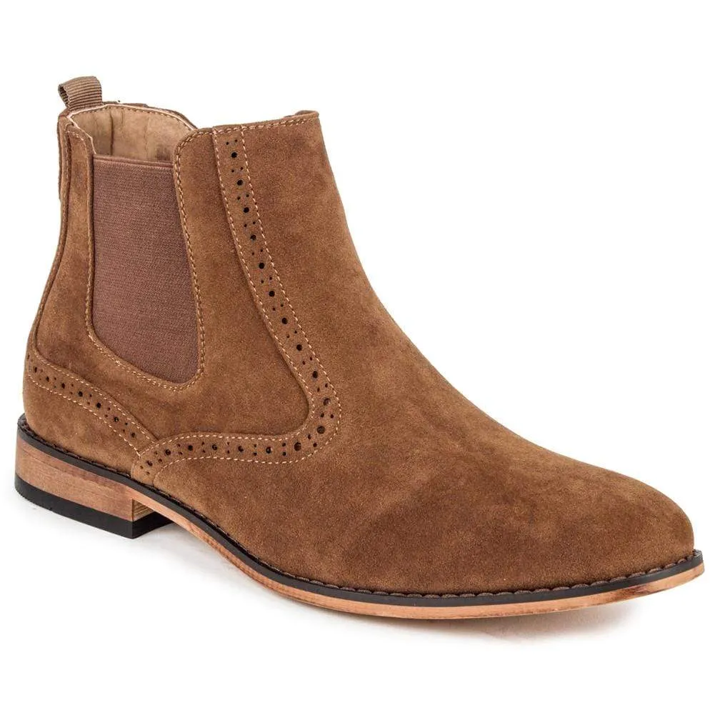 Gino Vitale Men's Lounge Chelsea Boots with Zip