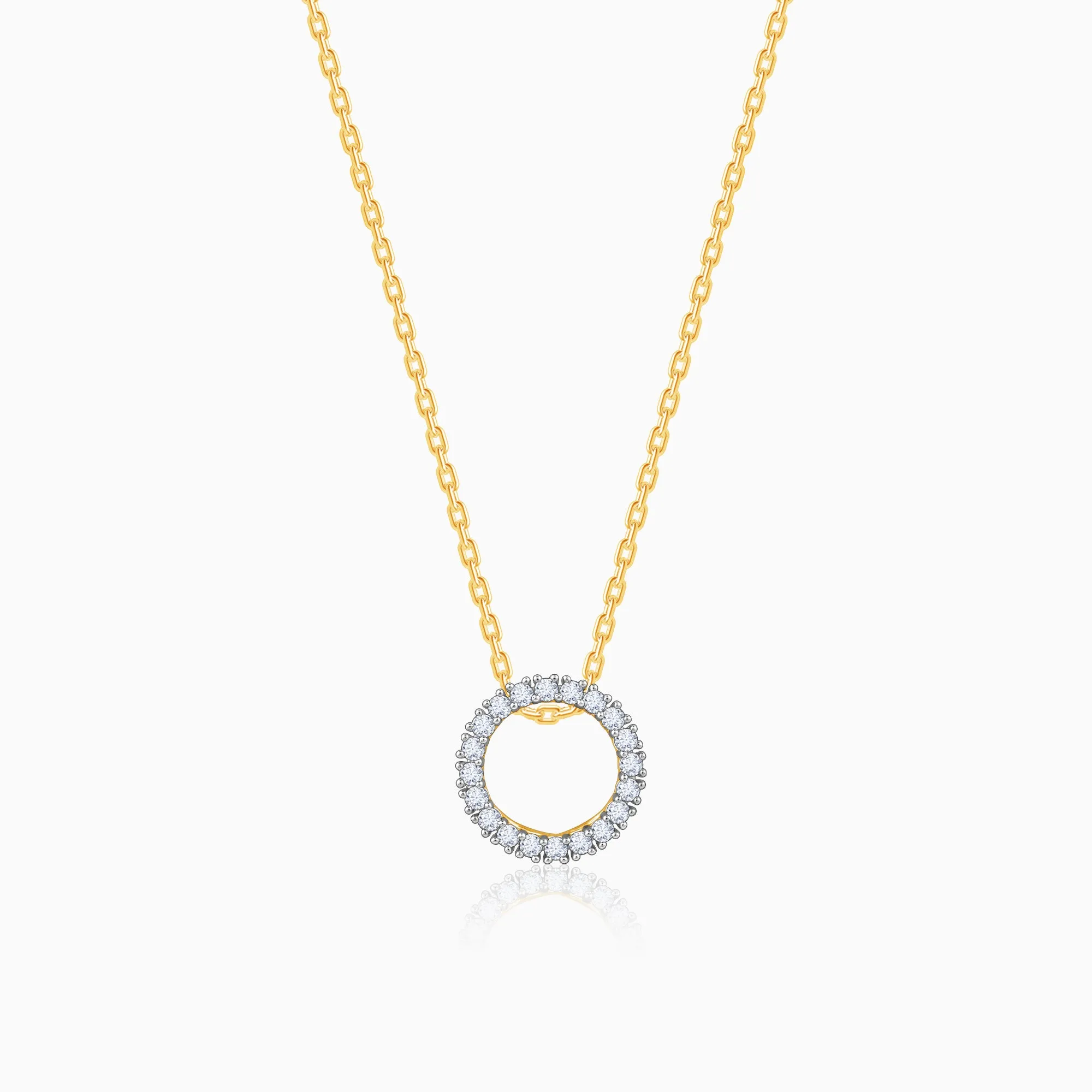 Gold Globular Diamond Pendant