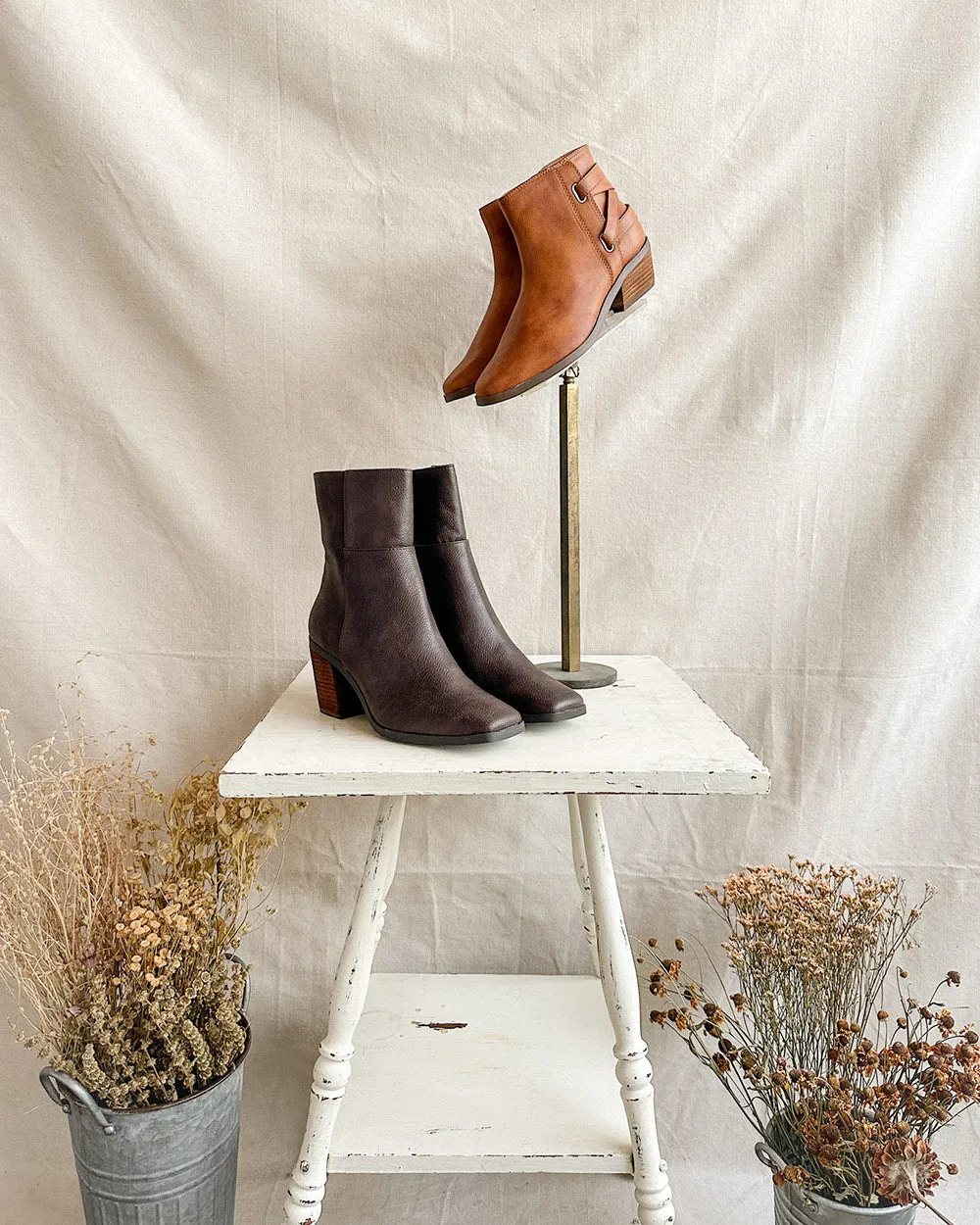 Goldie Stacked Heel Boots