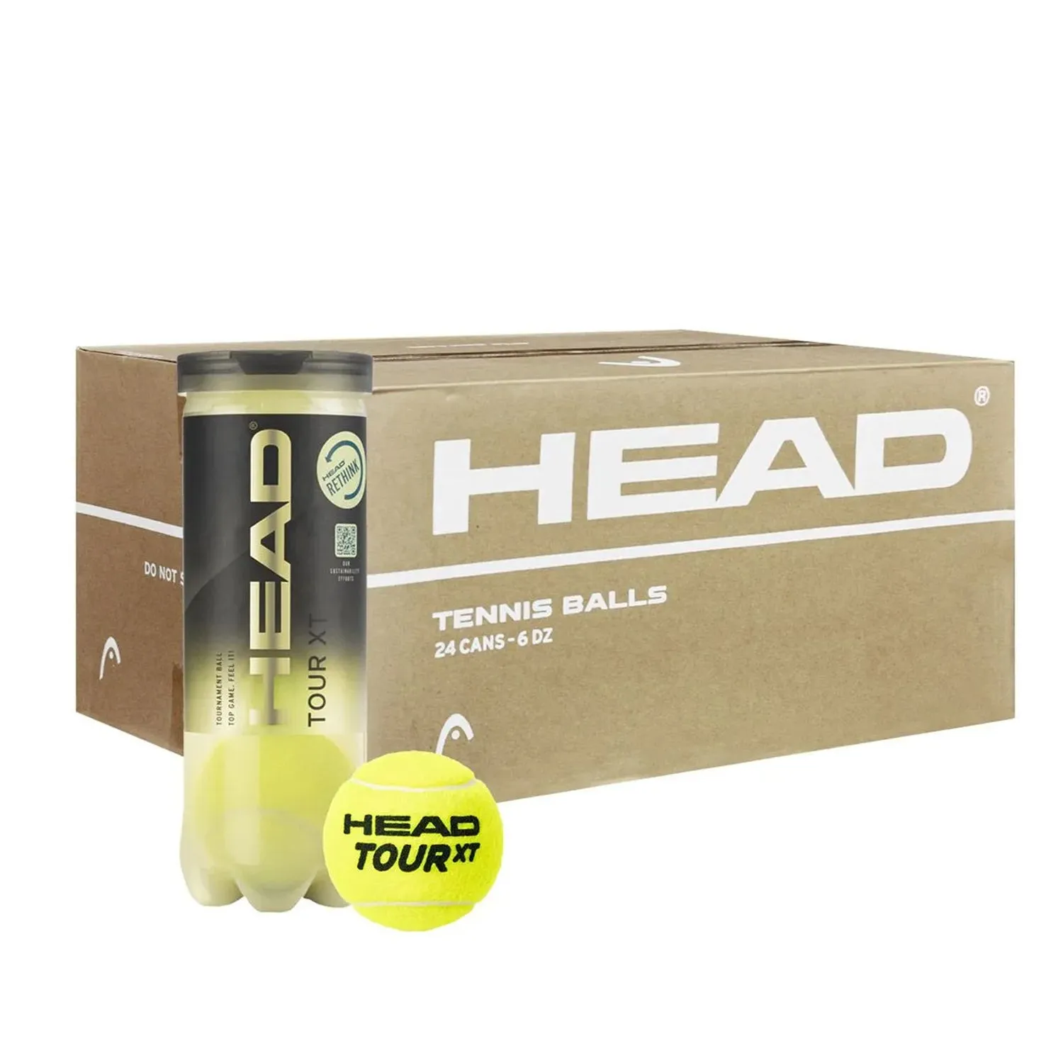 Head Tour XT Tennis Balls Carton (24 Cans)