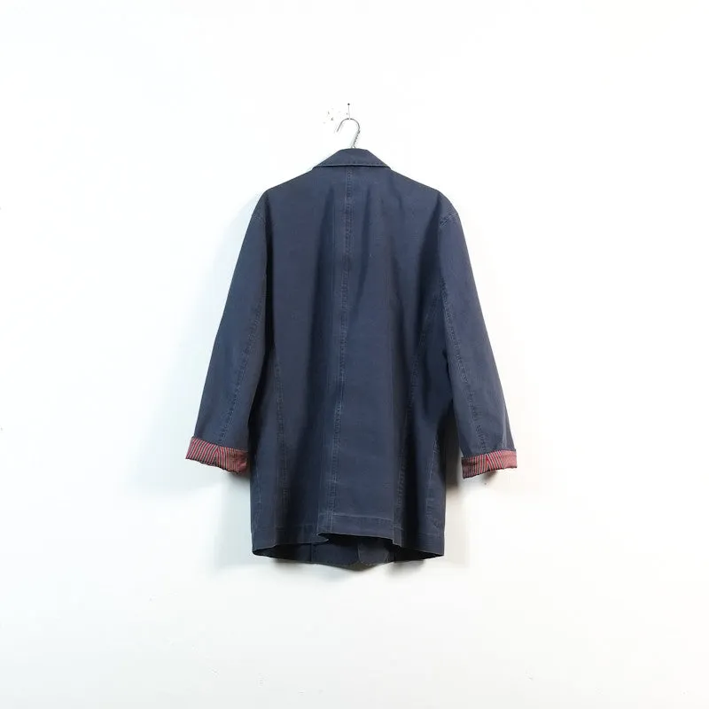 indigo work coat