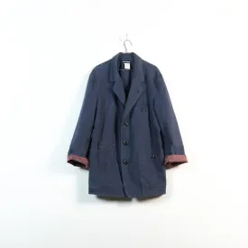 indigo work coat