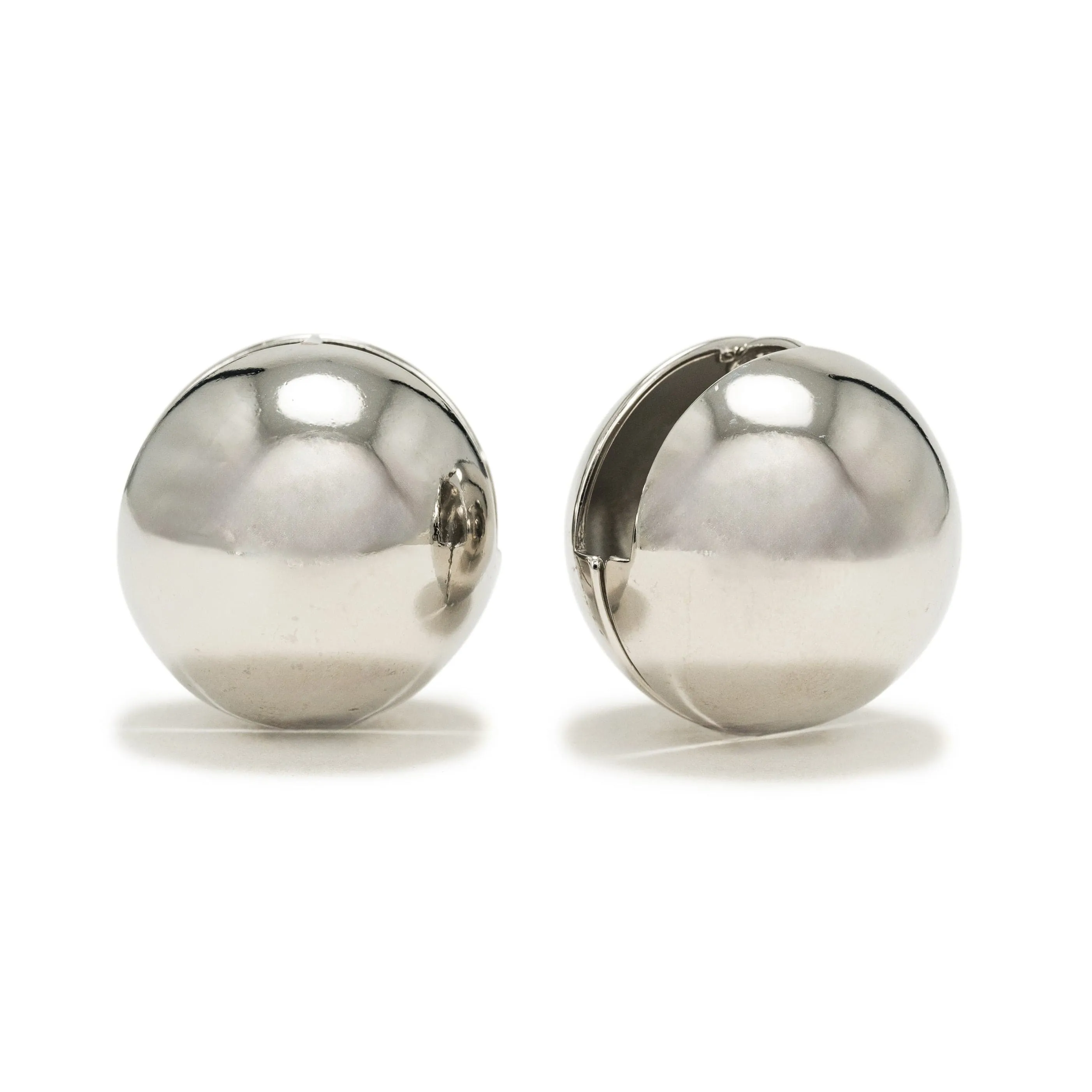 Large Bubble Earrings Silver