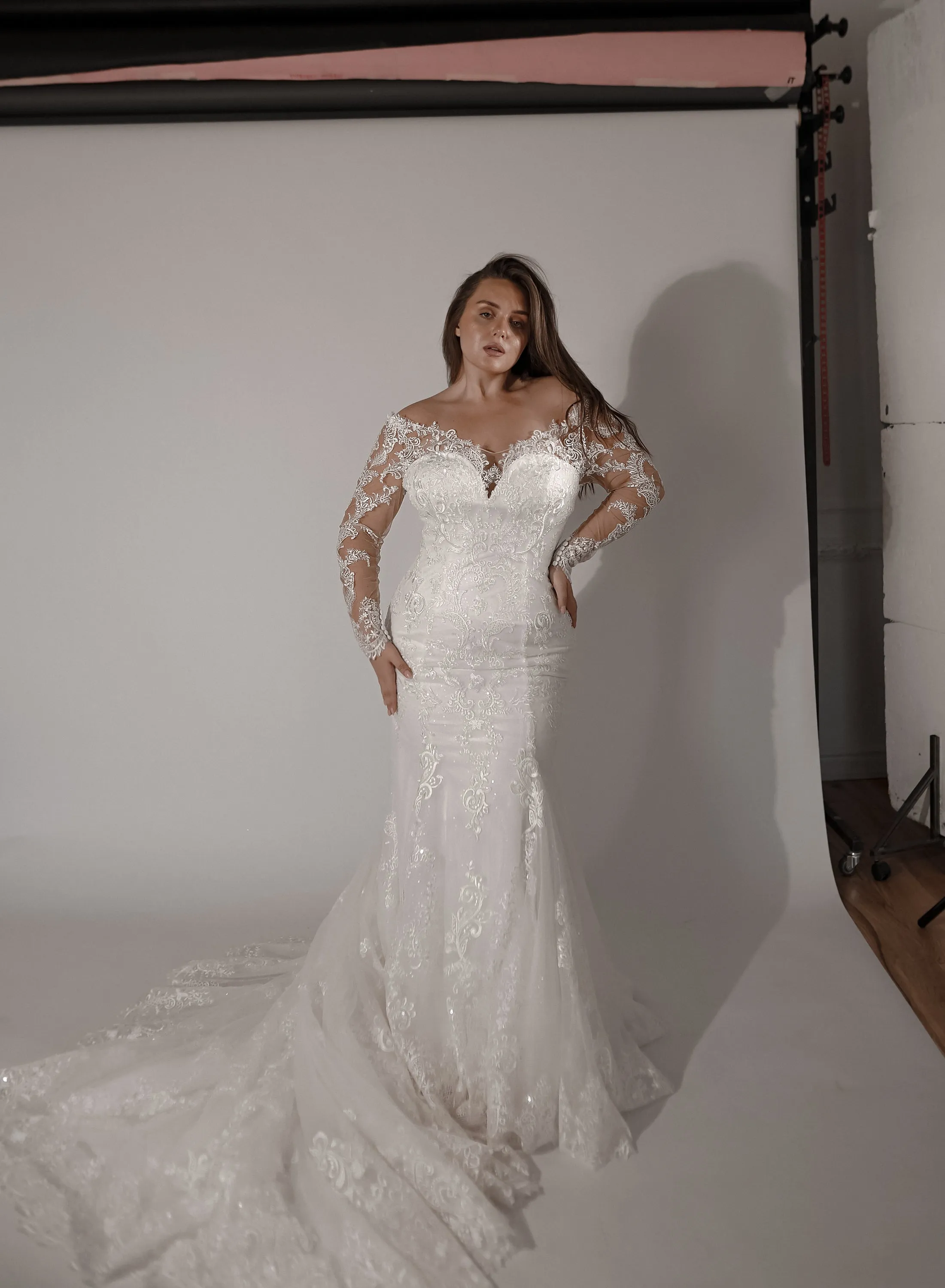 Light ivory Mermaid Wedding Dress OB7962