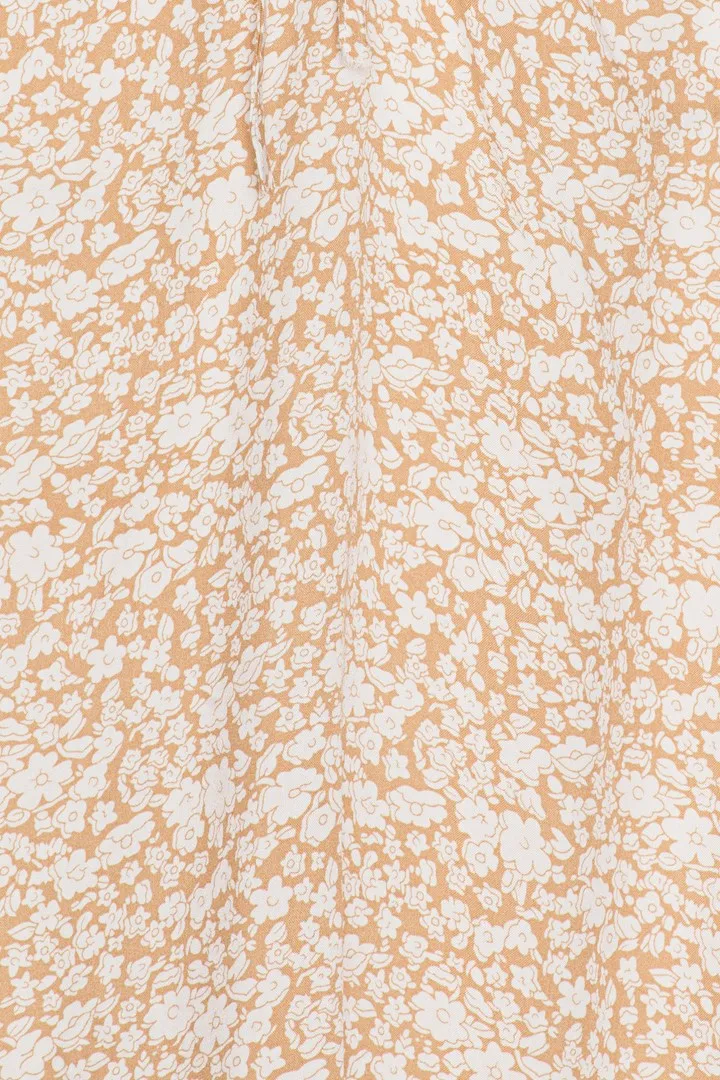 LulaIC Kjole - Beige Blomsterprint