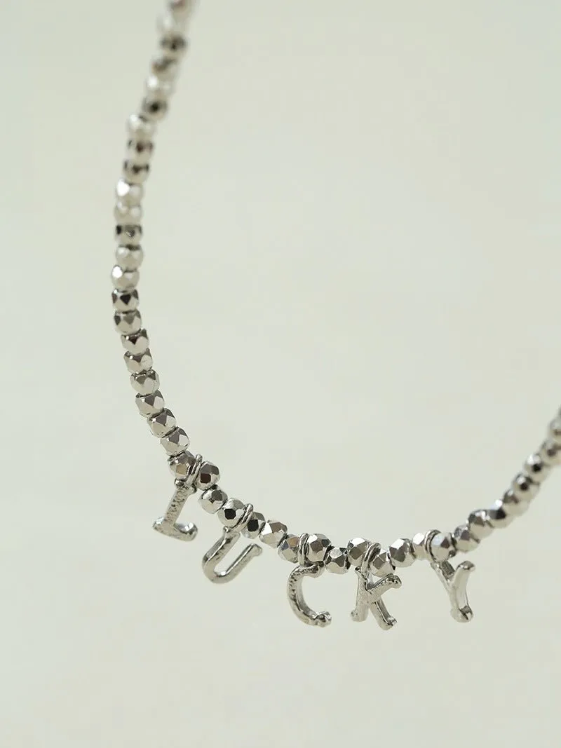 Luxurious Shiny Passepartout Lucky Letter Bracelet