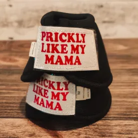 Medium "Prickly Like My Mama" Black Iconoclast Bells w/ White Glitter