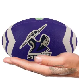 Melbourne Storm Steeden NRL Rugby League Mini Ball (11 inch) 23 cm Length