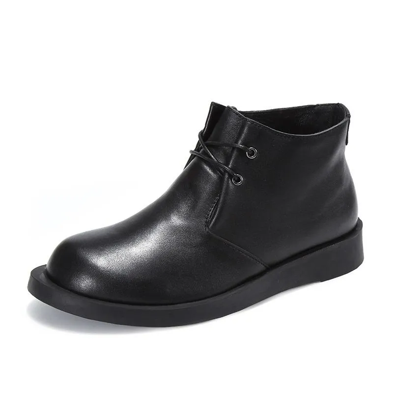 Men's Winter Leather Chukka Boots