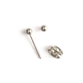 Mini Ball Titanium Stud Earrings