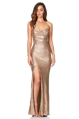 NOOKIE Valentina Dress (Rose Gold)- RRP $399