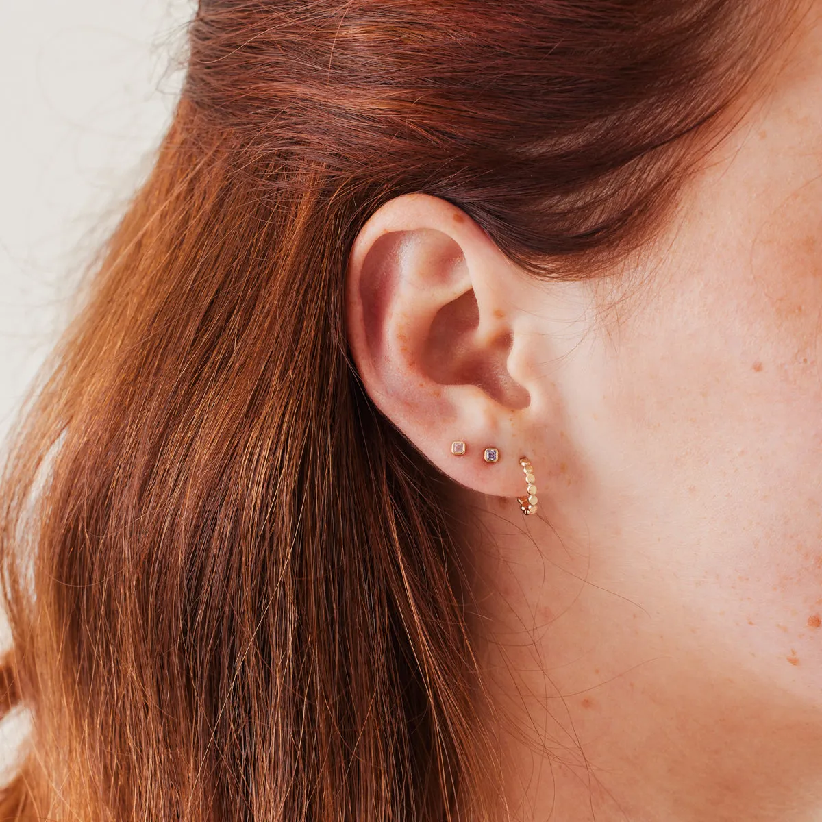 October Birthstone Stud Earrings