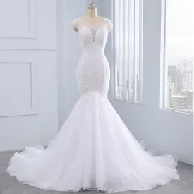 Organza Mermaid Wedding Dress