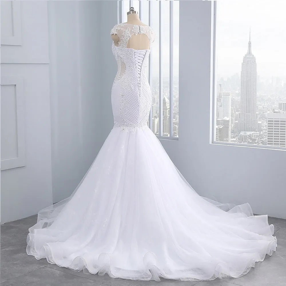 Organza Mermaid Wedding Dress