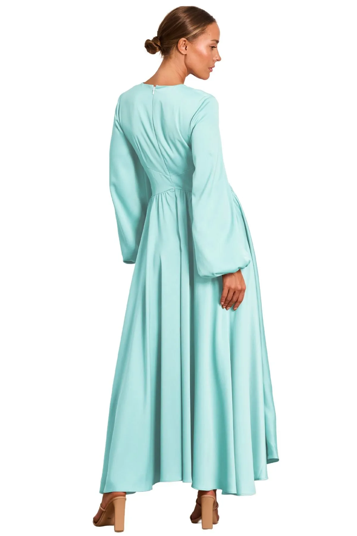 PASDUCHAS Lucia Sleeve Midi Dress (Sea Mist) - RRP $380